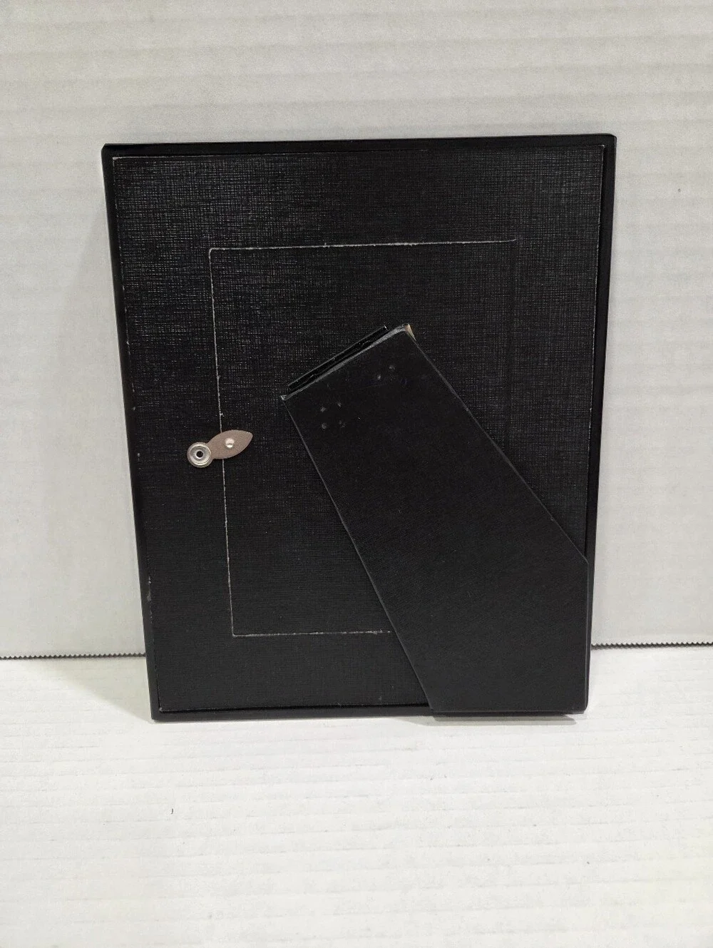 Black Lacquer Vintage Floral And Butterfly Picture Frame
